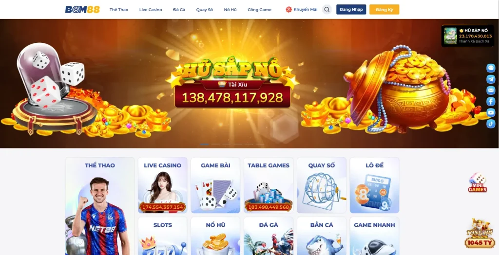 Bom88 - Điểm đến lý tưởng cho người yêu thích tài xỉu online