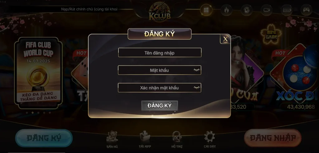 Hướng dẫn đăng ký tài khoản Kclub