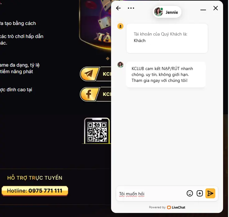 Liên hệ chăm sóc khách hàng Kclub